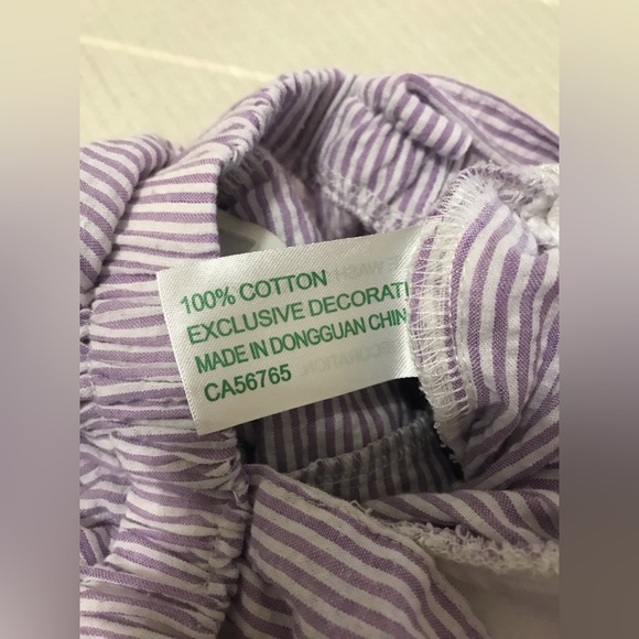 LIL CACTUS purple striped bunble girl's size 12-18M - Picture 8 of 9